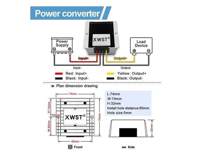 Alt view image 4 of 5 - DC DC Stabilizer 9V-36V to 24V Boost Buck Converter Power Supply 5A 120W Waterproof Voltage Regulator Stabilizer Auto Step Up Down 24V Volt Transformer Module