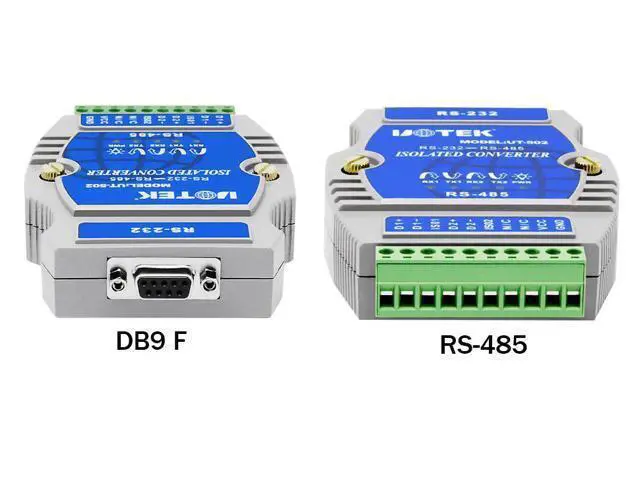 Alt view image 4 of 7 - UOTEK RS-232 to RS-485 Converter Industrial Grade RS485 RS232 Adapter DB9 Connector with Isolation Surge & ESD Protection UT-502 Plug & Play