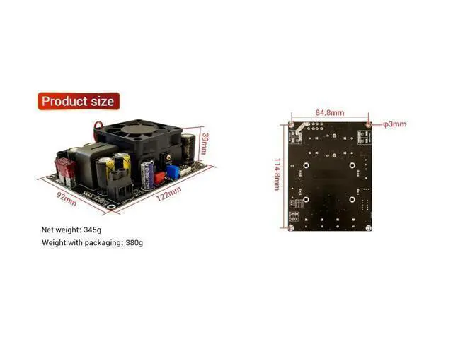 Alt view image 5 of 5 - 500W DC to DC Boost Power Module dc 11V-27V to 27V-50V Voltage Step Up Boost Power Regulator Converter Module for Audio Amplifiers
