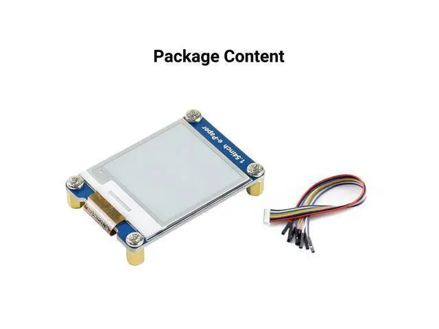Alt view image 3 of 5 - Waveshare 1.54inch E-Ink Display Module Compatible with Raspberry Pi 5/4B/3B/Zero/Zero W/Zero 2W/Pico/Pico W/Pico WH, 200x200 Resolution SPI Interface Supports Partial Refresh.