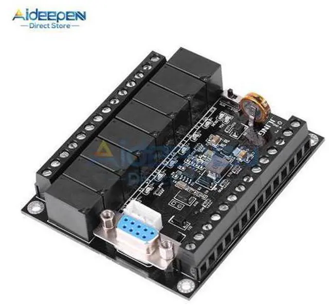Main image of PLC Programmable Controller DC 24V Relay Module FX1N-20MR With Base Industrial Control Board Programmable Logic Controller