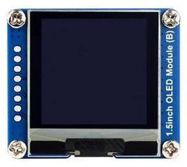 Main image of Coolwell 1.5 Inch OLED Display Module for Raspberry Pi Arduino STM32 SPI / I2C Communication 128128 Black/White Display Color Embedded SH1107
