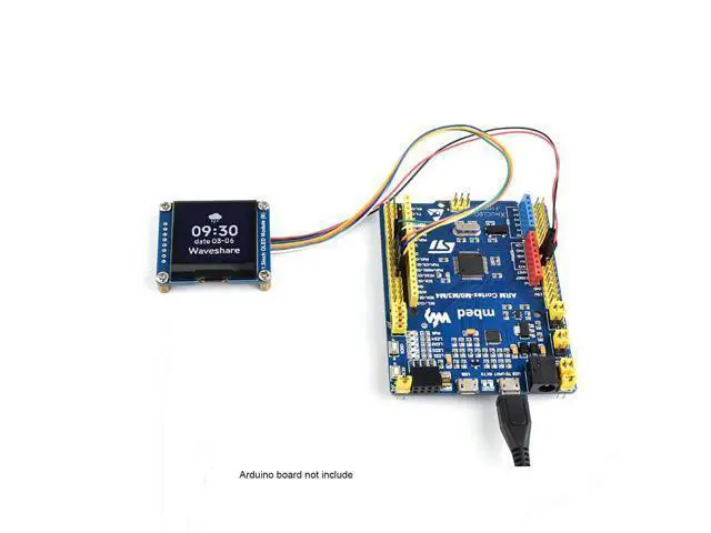 Alt view image 4 of 5 - Coolwell 1.5 Inch OLED Display Module for Raspberry Pi Arduino STM32 SPI / I2C Communication 128128 Black/White Display Color Embedded SH1107