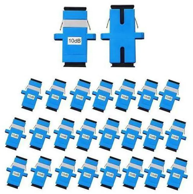 Main image of PklzNet 25PCS 10dB SC-UPC Flange Fiber Optical attenuators Single Mode, Female to Female singal Attenuation Connector Fixed Direct Insert Adapter