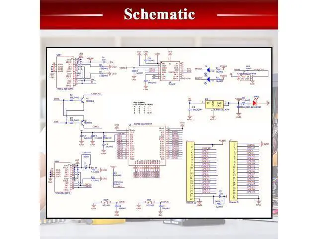Alt view image 7 of 7 - 3PCS ESP32 S3 Development Board 2.4G WiFi BT Module Internet of Things ESP32-S3-WROOM-1 N16R8 MCU 44Pin 8M PSRAM with 1pc 50CM Type-C Cable Set