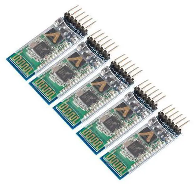 Main image of 5PCS HC-05 Wireless Bluetooth Receiver RF Serial Transceiver Module Master Slave Integrated Bluetooth Module 6 Pin Wireless Serial Port Communication BT Module