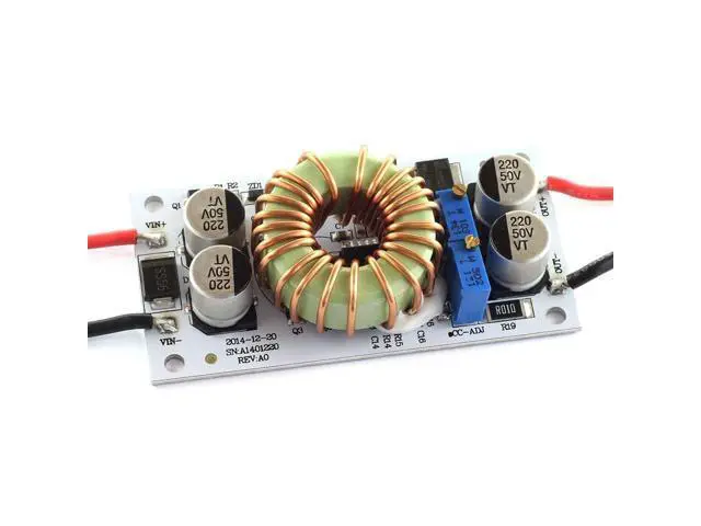 Alt view image 4 of 5 - 4 Packs 250W DC-DC Boost Converter Module - 10-40V to 10-50V Adjustable, 6A 150kHz Constant Voltage/Current Power Module