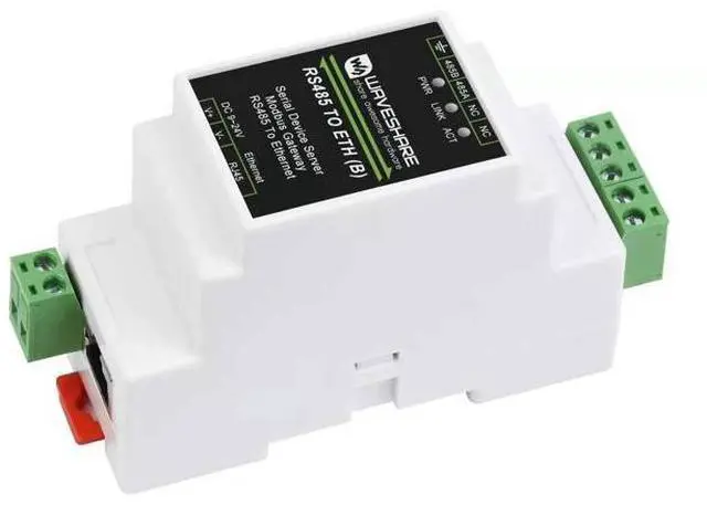 Main image of waveshare RJ45 To RS485 Ethernet Module, Bi-Directional Transparent Transmission, Modbus Gateway Support, Multi Communication Modes