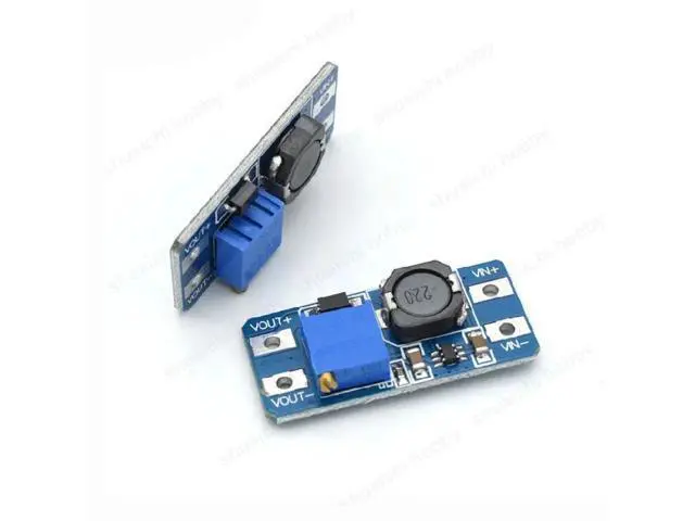 Alt view image 4 of 5 - 10PCS Adjustable Wide Output Voltage 5-25V Boost Module DC-DC High-efficiency Step-up Circuit Board for Mini RC Airplane Model