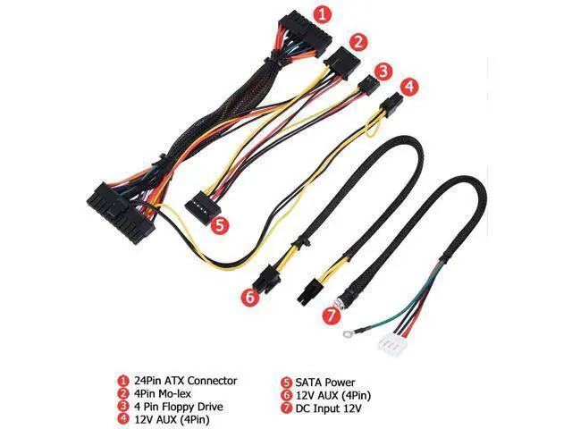 Alt view image 2 of 7 - fosa PC PSU DC 12V Input 300W Computer Power Supply Module with 24Pin Connect/AUX/SATA Cable for Mini Computers, ITX Case, Network Servers, AD Machines, Bank Terminals, Mining Machines, etc.