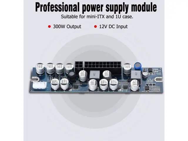 Alt view image 5 of 7 - fosa PC PSU DC 12V Input 300W Computer Power Supply Module with 24Pin Connect/AUX/SATA Cable for Mini Computers, ITX Case, Network Servers, AD Machines, Bank Terminals, Mining Machines, etc.