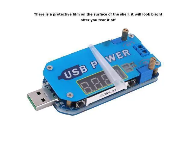 Alt view image 4 of 5 - hiBCTR 2-Piece 15W DC-DC Buck Boost Voltage Converter, 5V to 3.3V 9V 12V 24V 30V CVCC Step Up/Down Module Adjustable USB Power Supply Module with Shell.