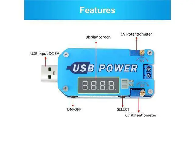 Alt view image 3 of 5 - hiBCTR 2-Piece 15W DC-DC Buck Boost Voltage Converter, 5V to 3.3V 9V 12V 24V 30V CVCC Step Up/Down Module Adjustable USB Power Supply Module with Shell.