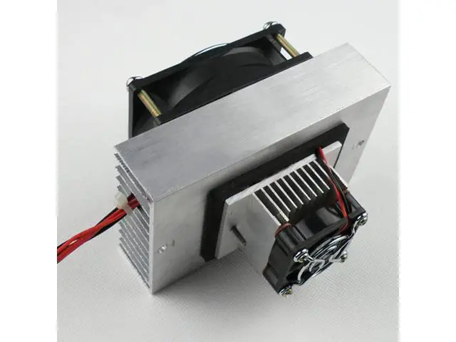 Alt view image 5 of 5 - Yrhrol DC 12V DIY Thermoelectric Peltier Refrigeration Cooling System Kit Semiconductor Cooler Heat Sink Conduction Module Fridge Mini Air Conditioner Refrigeration