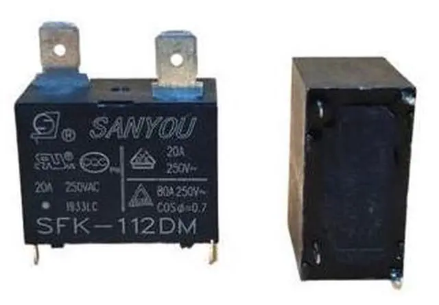 Main image of 10Pcs/Lot Relay SFK-112DM 12V 20A 250VAC for Air Conditioner DC Mini Power Relay (Size : 5PCS SFK-112DM)