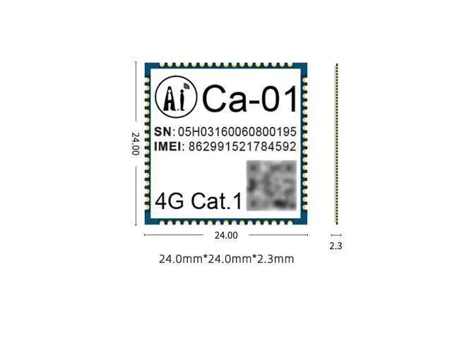 Alt view image 3 of 4 - Ca-01 module, LTE IoT wireless communication 4G module, ultra-small package