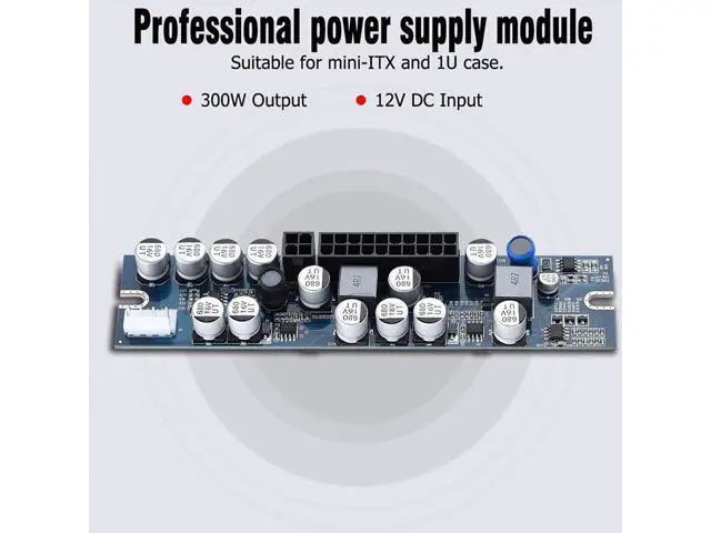 Alt view image 4 of 7 - Computer Power Supply Module, PC PSU DC 12V Input 300W Computer Power Supply Module with 24Pin ConnectAUXSATA Cable