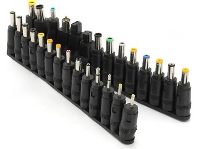 Alt view image 2 of 3 - 28pcs DC Power Adapter Kits Universal 5.5 Mm X 2.1 Mm AC Power Adapter Tips Connector for Laptop Power Supply Plug Jack Sets