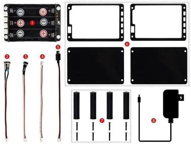 Alt view image 3 of 5 - Uninterruptible Power Supply UPS Module for for Raspberry Pi 4B+ 4B 3B+ 3B 2B+ Zero W WH Jetson Nano Supports Charging and Power Output at The Same Time 3S & 5V 5A Output