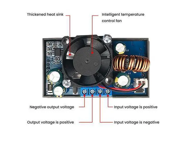 Alt view image 6 of 6 - WZ3605E DC DC Boost Converter CC CV 36V 5A Module Adjustable Regulated Laboratory Power Supply Voltmeter Ammeter,1 x DC Buck Converter,As Shown