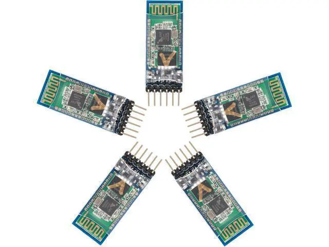 Alt view image 2 of 6 - 5PCS HC-05 Wireless Bluetooth Receiver RF Serial Transceiver Module Master Slave Integrated Bluetooth Module 6 Pin Wireless Serial Port Communication BT Module
