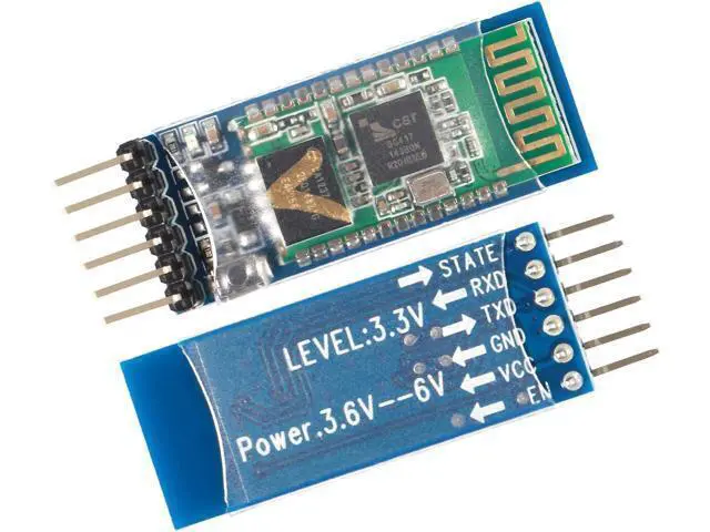 Alt view image 3 of 6 - 5PCS HC-05 Wireless Bluetooth Receiver RF Serial Transceiver Module Master Slave Integrated Bluetooth Module 6 Pin Wireless Serial Port Communication BT Module