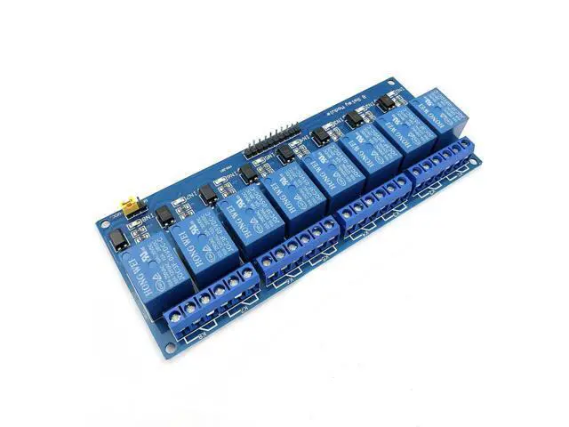 Alt view image 2 of 5 - FainWan 2pcs 8 Channel DC 5V Relay Module with Optocoupler for UNO R3 MEGA 2560 1280 DSP ARM PIC AVR STM32 Rasp-Berry Pi