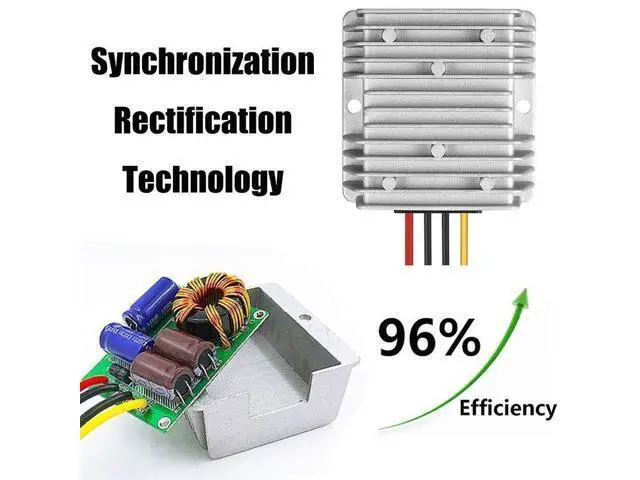 Alt view image 3 of 5 - HOMELYLIFE Voltage Converter DC 8V-40V to 13.8V 10A 138W Automatic Buck Boost Step Down Up Reducer Waterproof Module Transformer for Golf Cart Club Car
