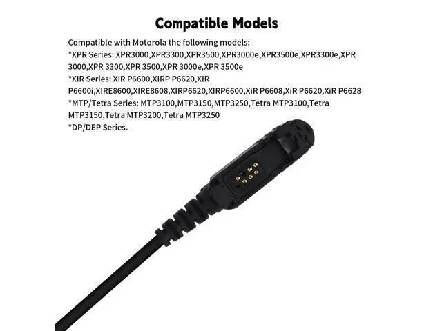 Alt view image 3 of 5 - stdgove Walkie Talkie Earpiece with Mic Ear Piece Ptt Microphone Headset for Motorola xpr 3300e 3500e 3500 xpr3300e xpr3500e xpr3500 xpr3300 2-Way Radios(in Ear Earbuds, to 3.5mm Aux Earphone)