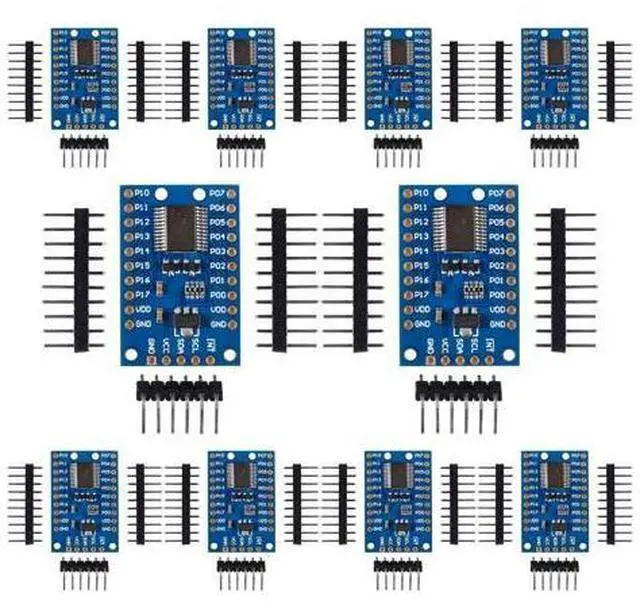 Main image of AITIAO 10Pcs PCF8575 IO Expander Board Module I2C to 16 IO Extension Module I2C Communication Control 16 bit SMBus I/O Ports