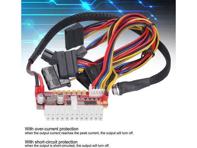 Alt view image 7 of 7 - Shanrya Desktop Computer Power Module, PCB 200W Space Saving Directly Plug DC?ATX Power Adapter Board for Industrial Control Systems for POS Machines for HTPC