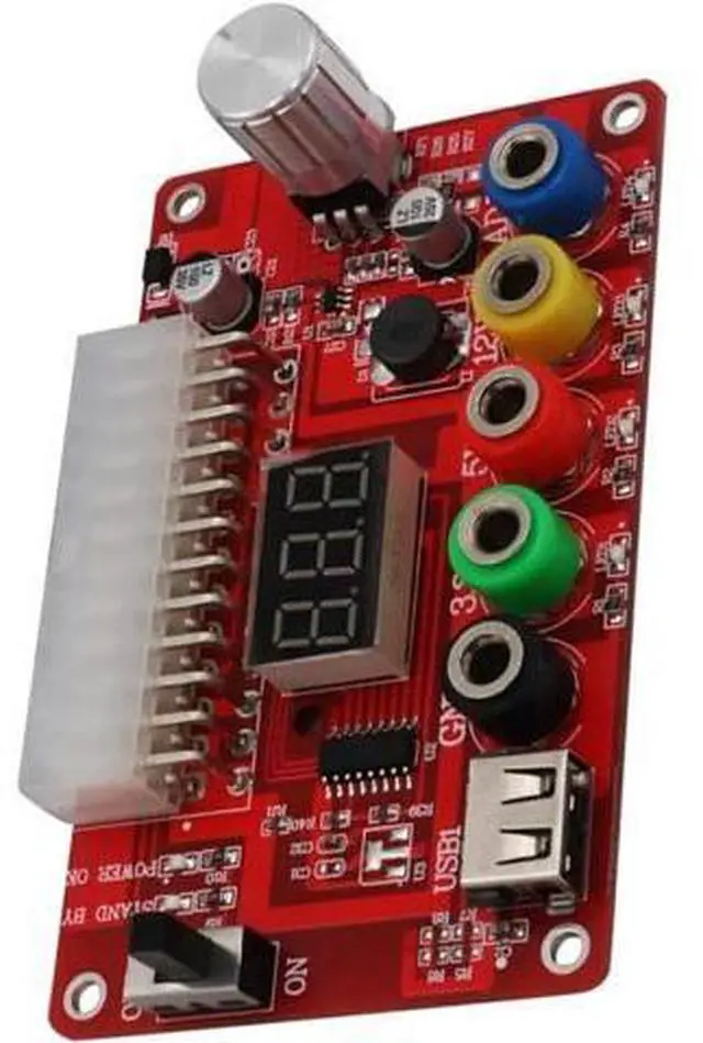 Main image of Power Board Power Regulator Board PC Power Supply Power Adapter Voltage Converter Adjustable Power Supply PC Powersupply Desktop PC Chassis Power Adapter Red