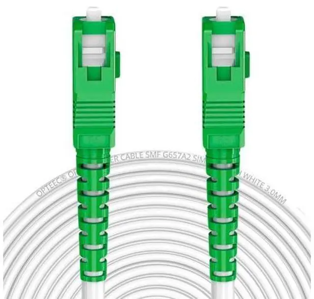 Main image of opteec - Shielded Fibre Optic Cable - 25M - Orange/SFR/BOUYGUES/SOSH/RED by SFR - Extension/Garter - SC-APC to SC-APC Reinforced - Simplex Single-Mode - 10 Year Warranty - White (25M)