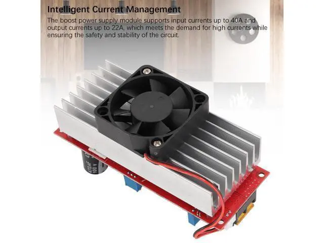 Alt view image 2 of 5 - DC to DC Boost Power Module 1800W High Power Adjustable Voltage Current Step Up Converter 10V 60V to 12V 90V for Industrial Equipment and High Power Applications