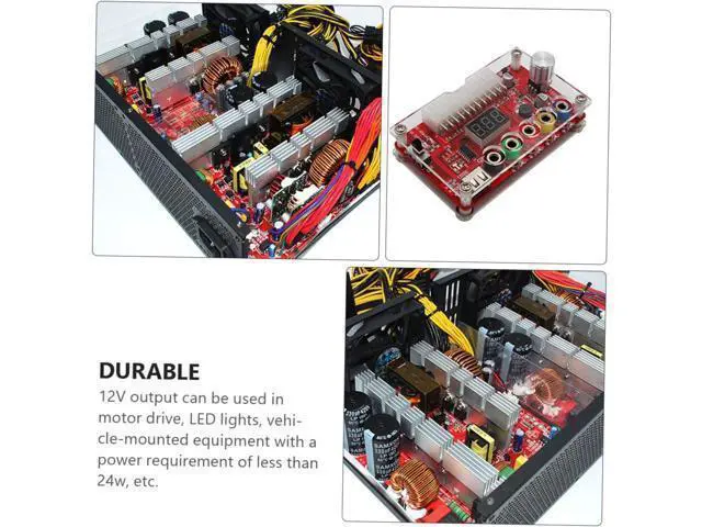 Alt view image 3 of 6 - SOLUSTRE Power Regulator Board PC PSU Desktop PC Chassis Power Adapter 24pin Output Terminal Computer Accessory Power Supply Module Voltage Converter Reducer Power Module Power Supply LED