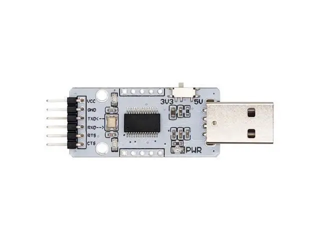 Alt view image 2 of 5 - diustou FT232RL USB A to TTL Serial Adapter Conversion Module USB to uart Serial Communication Module Brush Board 3.3/5V Level Output migrated Template (USB Type-A).