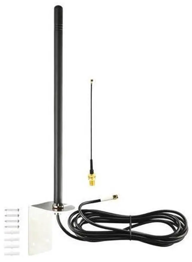 Main image of Boobrie 915Mhz LoRa Antenna with Wall Mount Bracket Omni External LoRaWAN Antenna 9.84ft RG58 Cable SMA Male + 15CM Adapter Cable for Meshtastic ESP32 LoRa V3 Development Board OLED Board LoRa Module