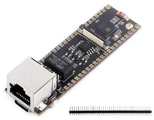 Main image of ESP32-S3 Ethernet Dev Board onboard 10/100Mbps RJ45 ETH Port, Camera Interface, USB Type-C Port, TF Card Slot and PoE Module Header, Wi-Fi & Bluetooth Support, 240MHz Dual Core Processor