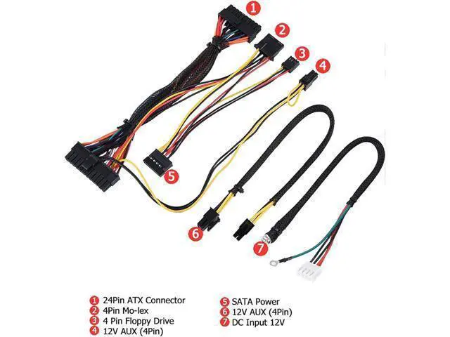 Alt view image 4 of 7 - PC Power Supply Module DC 12V Input 300W Output, PC PSU Power Provide Module with 24Pin ATXDC InputSATA for Mini-ITX and 1U Case POS Network Server Set-Top Boxes