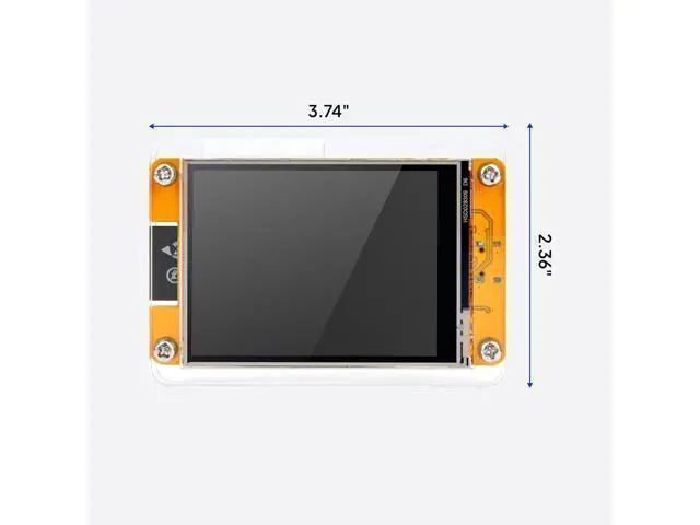 Alt view image 4 of 5 - ELEGOO 2-Pack ESP-32 2.8 Inch Touch Screen Display with Acrylic Protector for Projects LCD Screen
