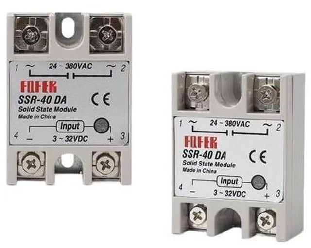 Main image of 1PCS SSR-25DA SSR-40DA SSR-40AA SSR-40DD SSR 10A 25A 40A 60A 80A 100A DD DA AA Solid State Relay Module for PID Temperature Control(Size:(DC Controls AC) DA,Color:SSR-80A)