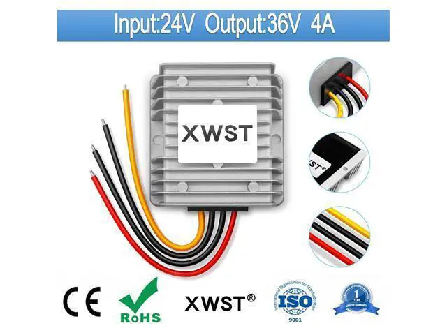Alt view image 2 of 5 - DC Voltage Regulator Boost Converter DC 24V Step Up to 36V 4A 144W Power Converter Waterproof Module Transformer for Golf Cart Club Car(24V to 36V 4A)