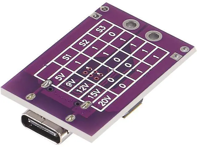 Alt view image 6 of 7 - 10-Pack Type-C QC AFC PD2.0 PD3.0 to DC Spoof Scam Fast Charge Trigger Polling Detector USB-PD Notebook Power Supply Change Board Module
