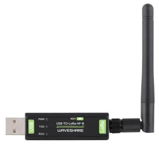 Main image of Waveshare USB to LoRa Data Transfer Module, Based On SX1262, Suitable for Data Acquisition in Industry and Agriculture-XTAL Crystal oscillator