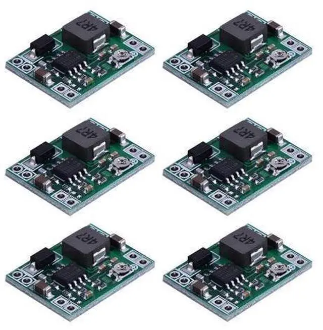 Main image of Mini DC-DC Buck Converter Adjustable Power Module 24V to 12V 9V 5V 3V (12 Pack)