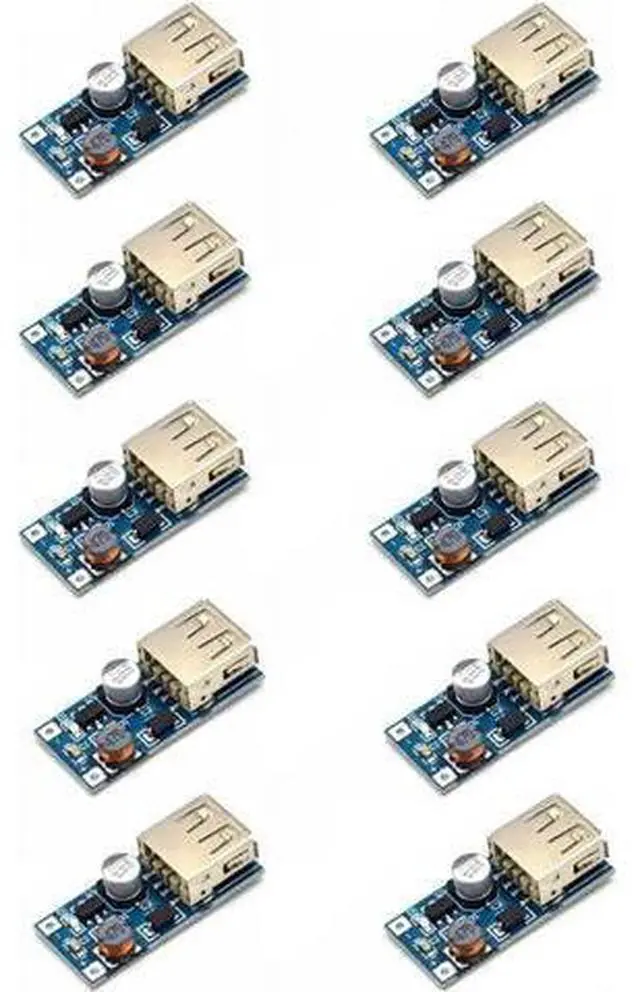 Main image of 10pcs DC-DC Converter Step Up Boost Module (0.9V~5V) Boost 5V 600MA USB Boost Circuit Board USB Charger