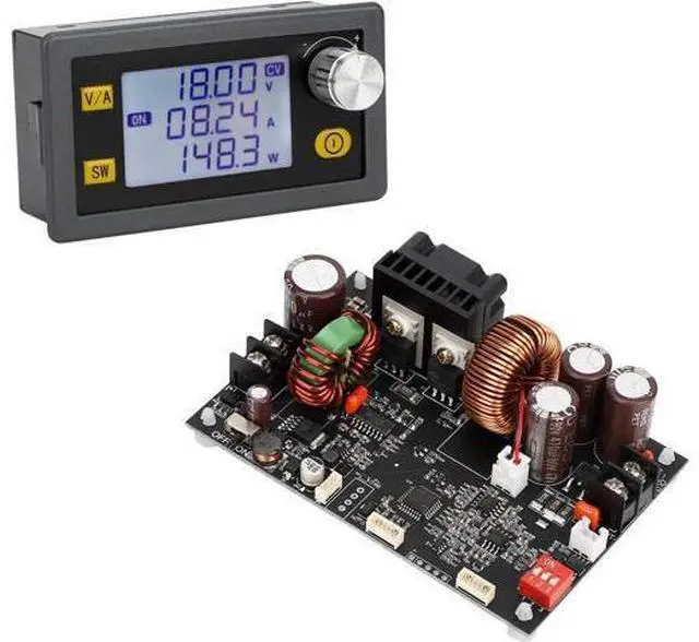 Main image of DROK CNC DC Buck Converter with Meter, 6-70V to 0-60V 10A 600W, DC 5V 9V 12V 24V 36V 48V 60V Fixed Output Voltage, Adjustable Power Supply Voltage Regulator Step Down Module