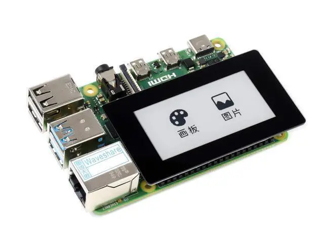 Alt view image 4 of 5 - waveshare 2.13inch Touch e-Paper Display for Raspberry Pi Zero 2 W/Raspberry Pi Zero/Pi Zero W/Pi Zero WH, 250x122 Pixels E-Ink Screen, Paper-Like Effect Support Partial Refresh