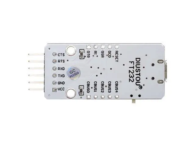 Alt view image 2 of 5 - diustou FT232RL USB to TTL Serial Adapter Conversion Module USB to uart Serial Communication Module Brush Board 3.3/5V Level Output migrated Template (MB).
