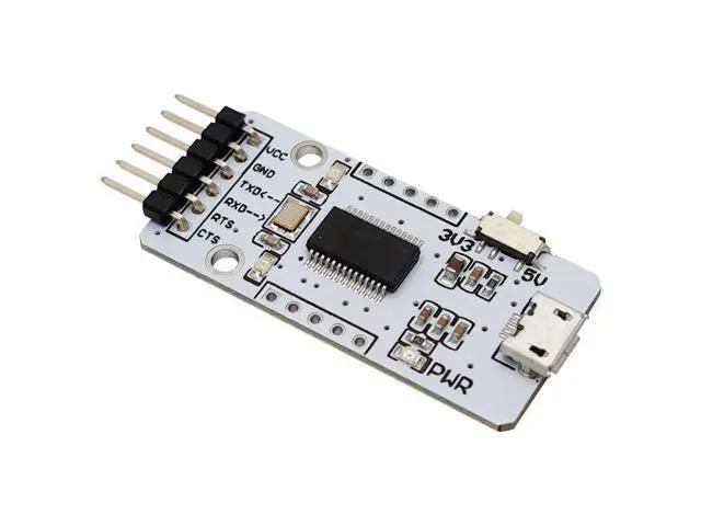 Alt view image 3 of 5 - diustou FT232RL USB to TTL Serial Adapter Conversion Module USB to uart Serial Communication Module Brush Board 3.3/5V Level Output migrated Template (MB).